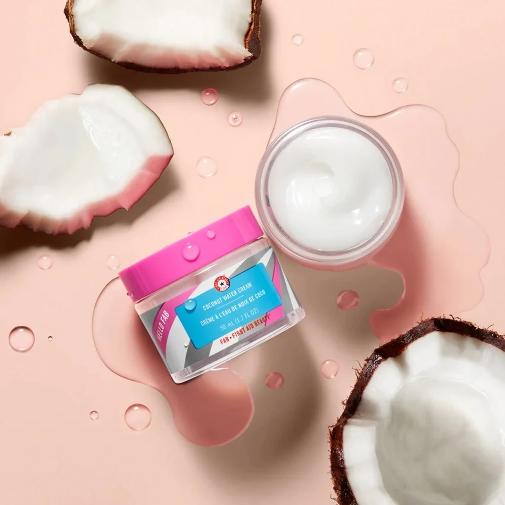 FIRST AID BEAUTY Hello FAB Coconut Water Cream 1.7oz $36 NIB Discontinued HTF